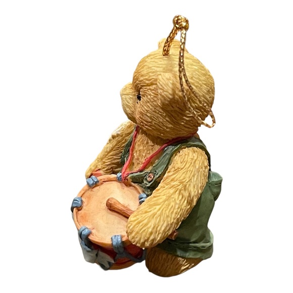 Cherished Teddies Vintage 1994 Resin Christmas Ornament 912891 Drummer Boy 3A - Picture 7 of 8